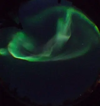 Northern Lights seen in Levi Aurora Camera