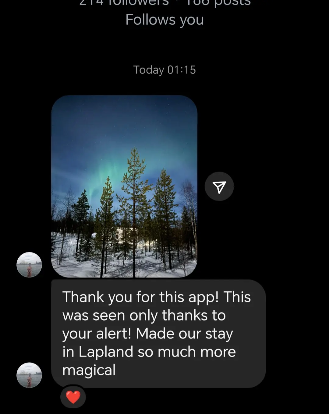 Recommendation on Aurora Alert App